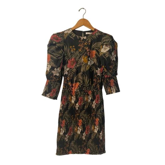Rebecca Minkoff Geneva Floral Smocked Dress Size XXS - Picture 6 of 9